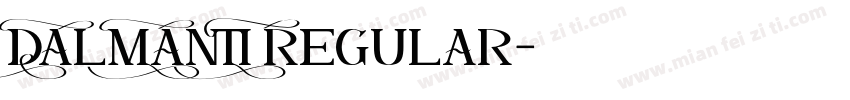 DALMANTI Regular字体转换